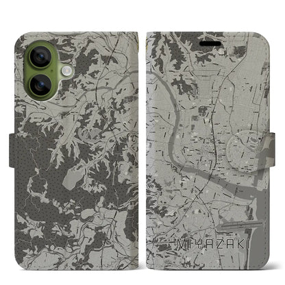 【宮崎2（宮崎県）】地図柄iPhoneケース（手帳タイプ）