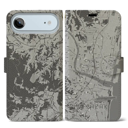 【宮崎2（宮崎県）】地図柄iPhoneケース（手帳タイプ）