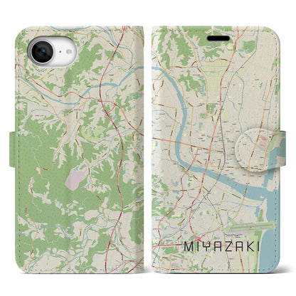 【宮崎2（宮崎県）】地図柄iPhoneケース（手帳タイプ）