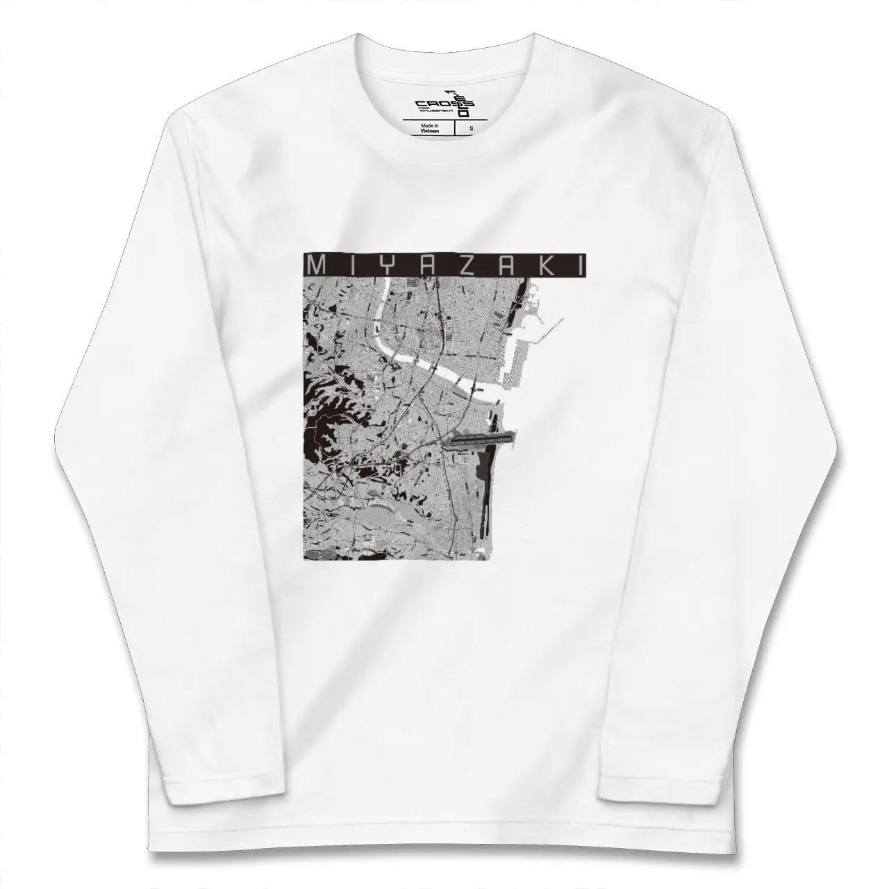 【宮崎（宮崎県）】地図柄ロングスリーブTシャツ