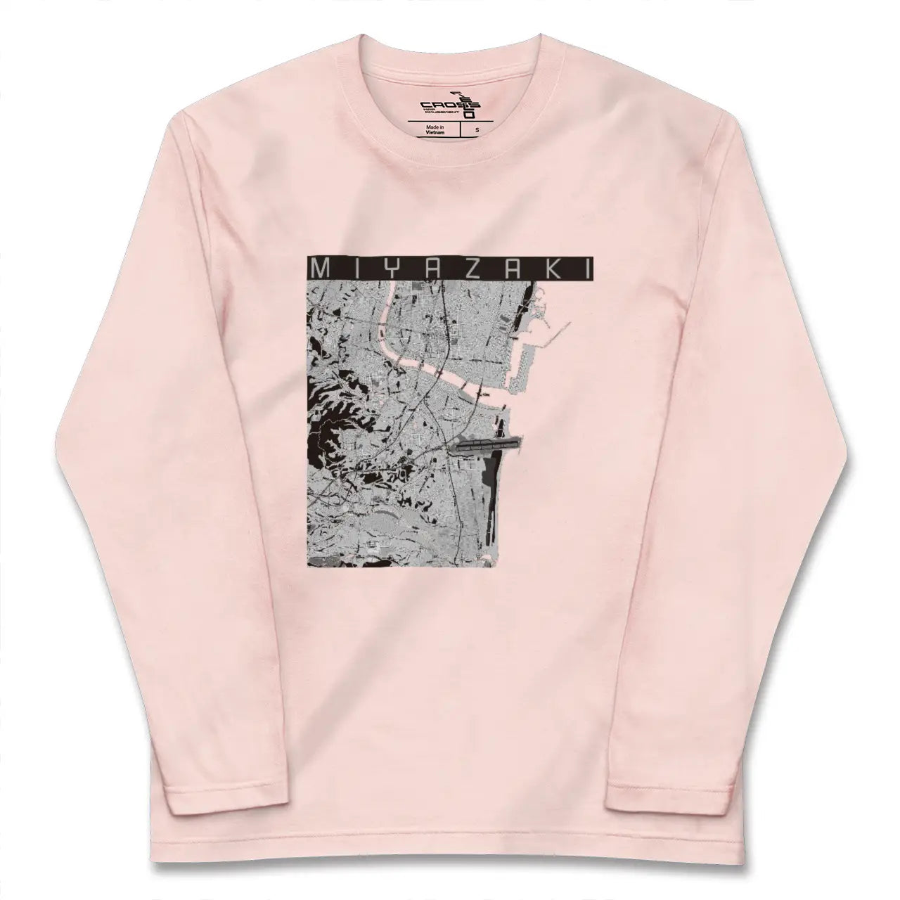 【宮崎（宮崎県）】地図柄ロングスリーブTシャツ