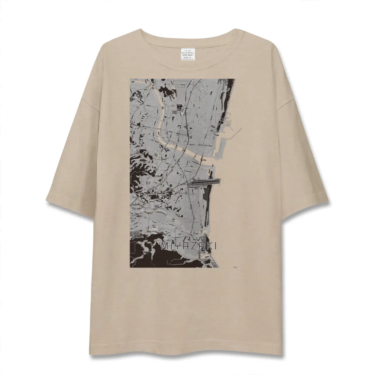 【宮崎（宮崎県）】地図柄ビッグシルエットTシャツ