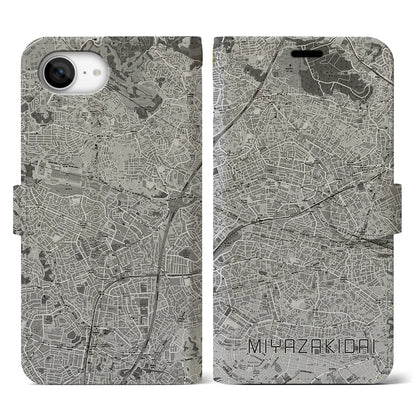 【宮崎台（神奈川県）】地図柄iPhoneケース（手帳タイプ）