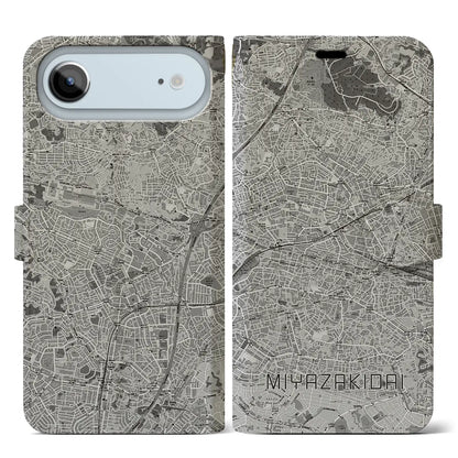 【宮崎台（神奈川県）】地図柄iPhoneケース（手帳タイプ）