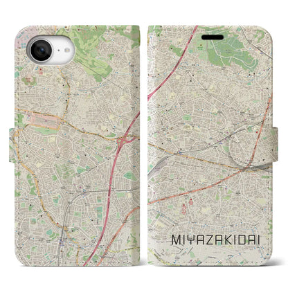 【宮崎台（神奈川県）】地図柄iPhoneケース（手帳タイプ）