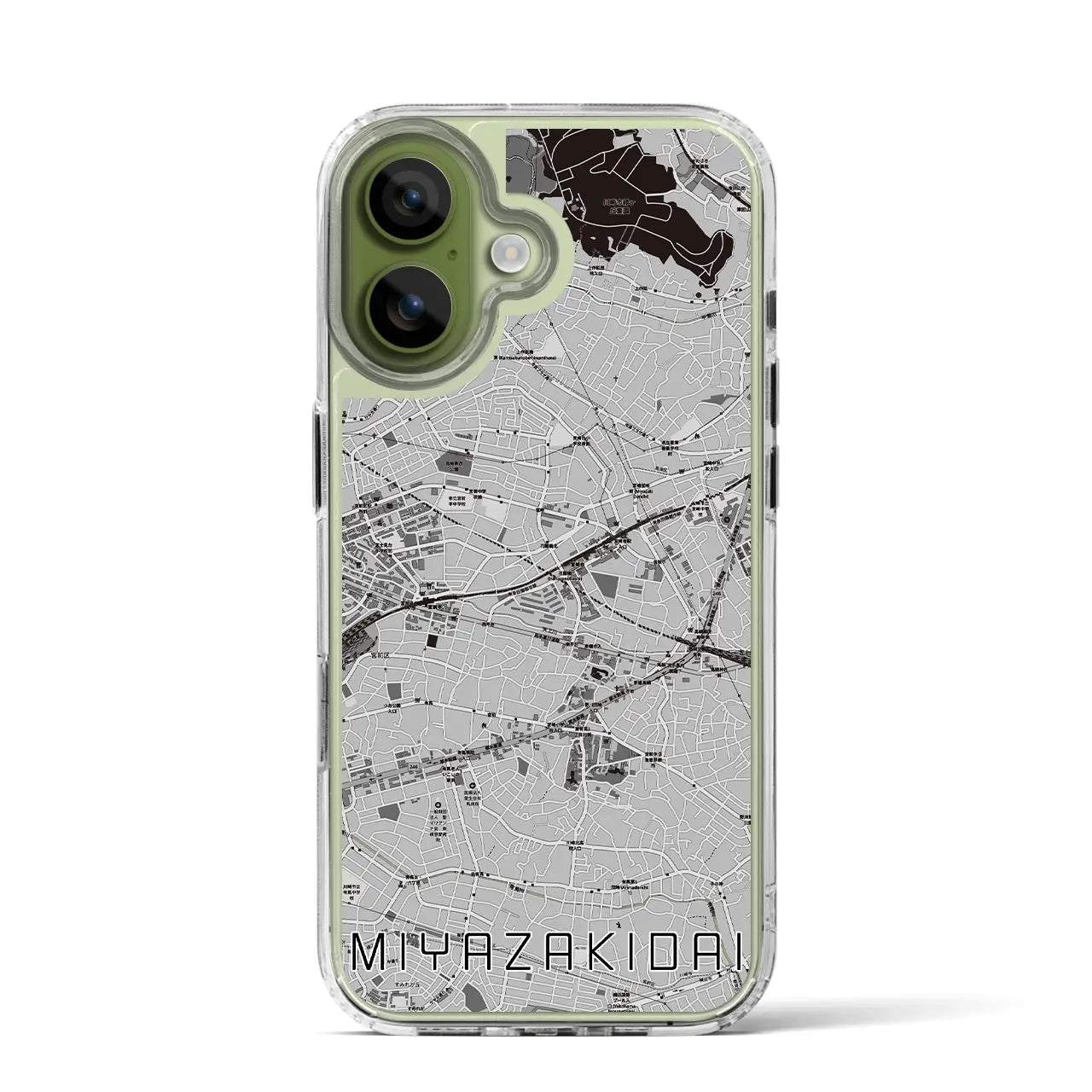 【宮崎台（神奈川県）】地図柄iPhoneケース（MagSafeタイプ）