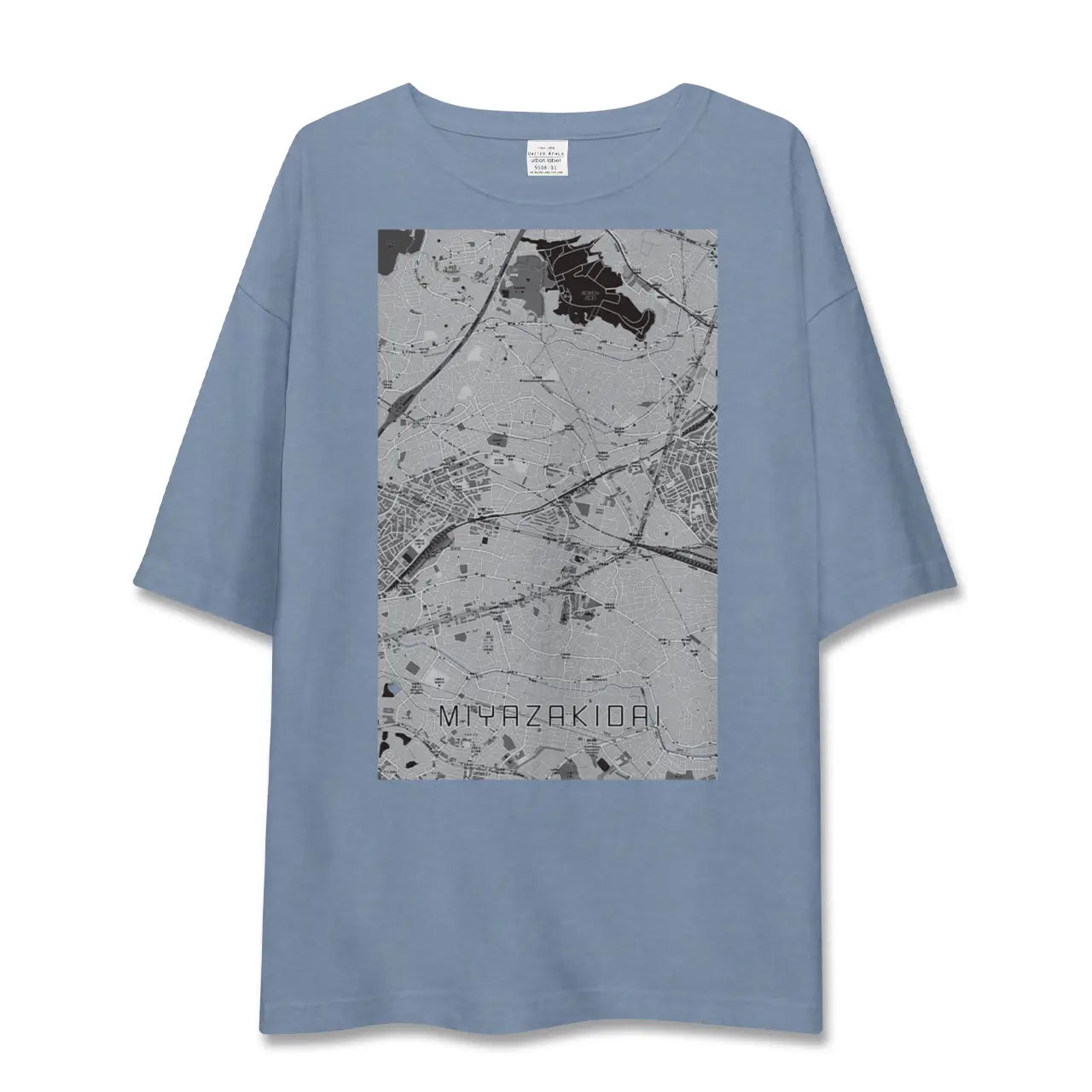 【宮崎台（神奈川県）】地図柄ビッグシルエットTシャツ