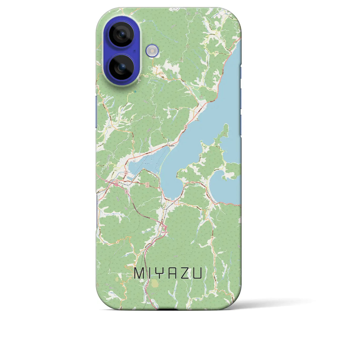 【宮津(京都府)】地図柄iPhoneケース(バックカバータイプ)ナチュラル・iPhone 16 Pro Max 用