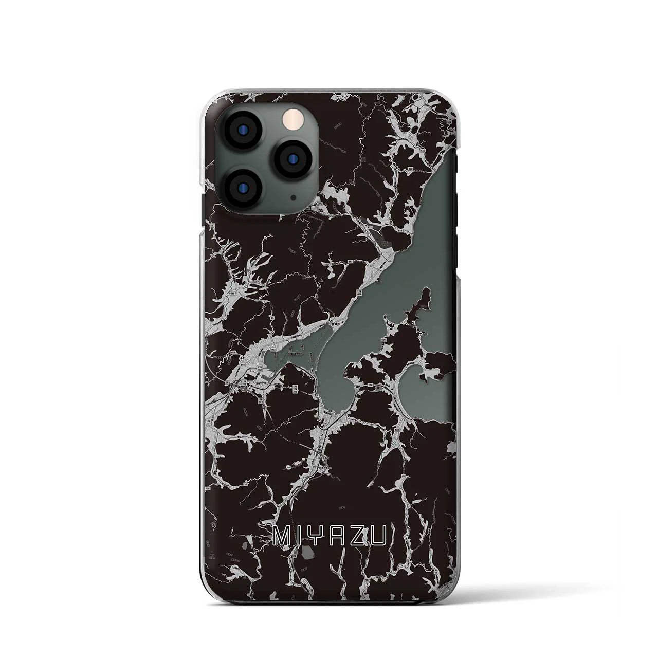 【宮津（京都府）】地図柄iPhoneケース（クリアタイプ）