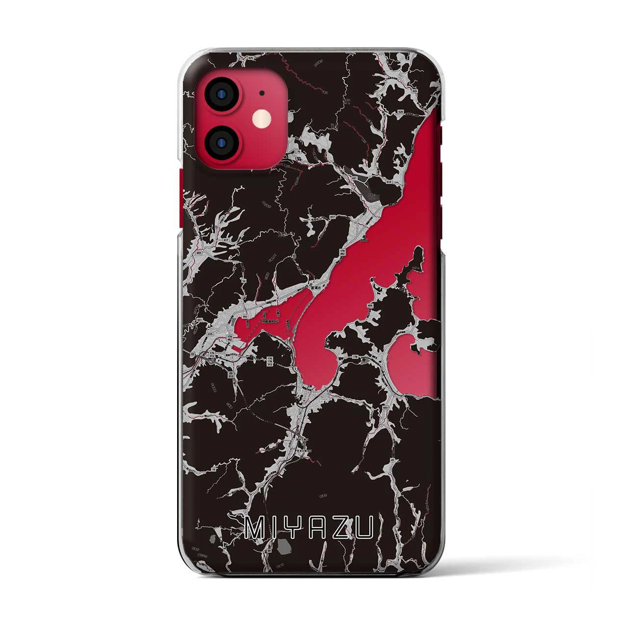 【宮津（京都府）】地図柄iPhoneケース（クリアタイプ）