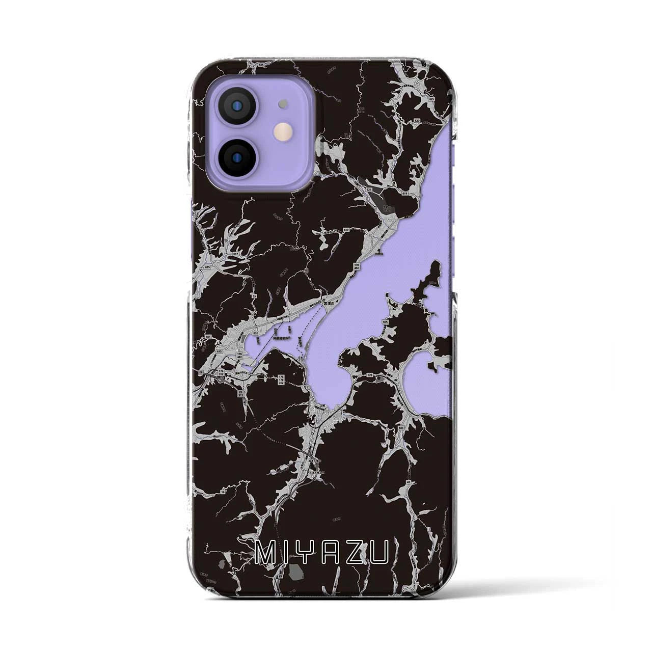 【宮津（京都府）】地図柄iPhoneケース（クリアタイプ）