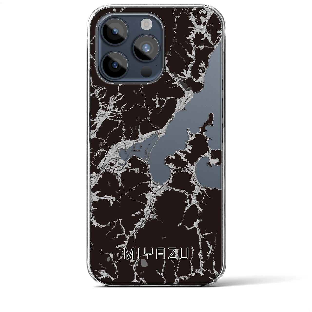 【宮津（京都府）】地図柄iPhoneケース（クリアタイプ）