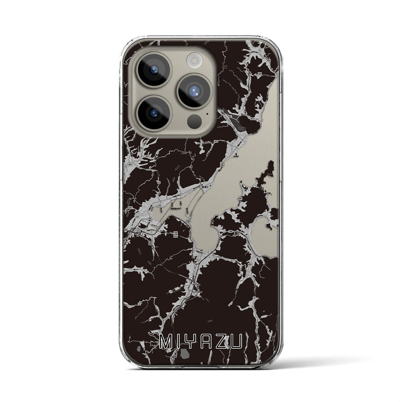 【宮津（京都府）】地図柄iPhoneケース（クリアタイプ）