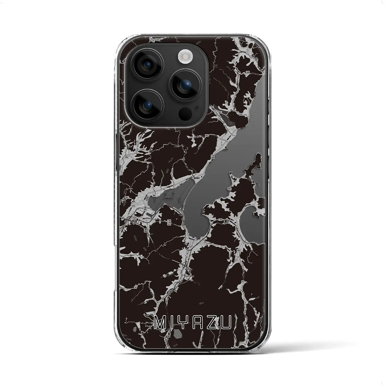 【宮津（京都府）】地図柄iPhoneケース（クリアタイプ）