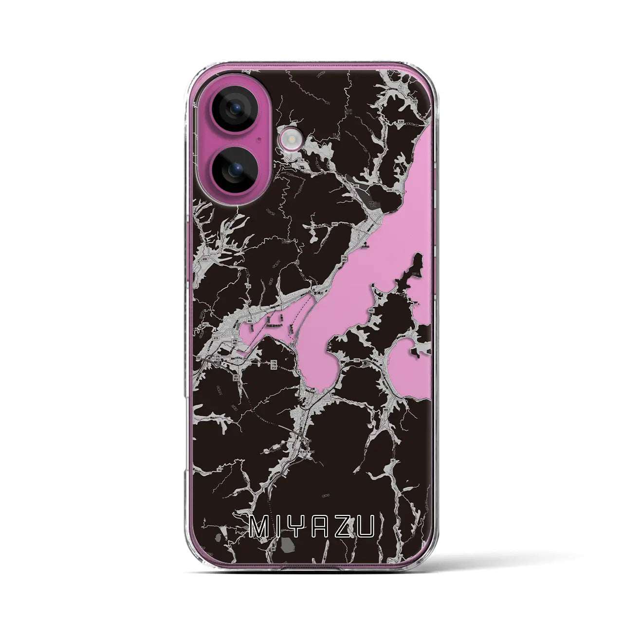 【宮津（京都府）】地図柄iPhoneケース（クリアタイプ）