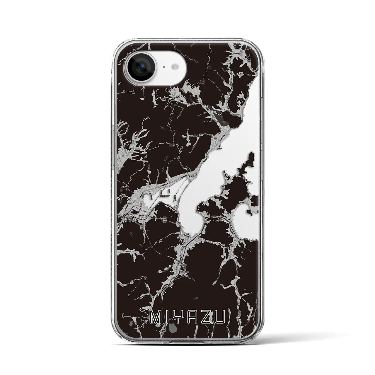 【宮津（京都府）】地図柄iPhoneケース（クリアタイプ）