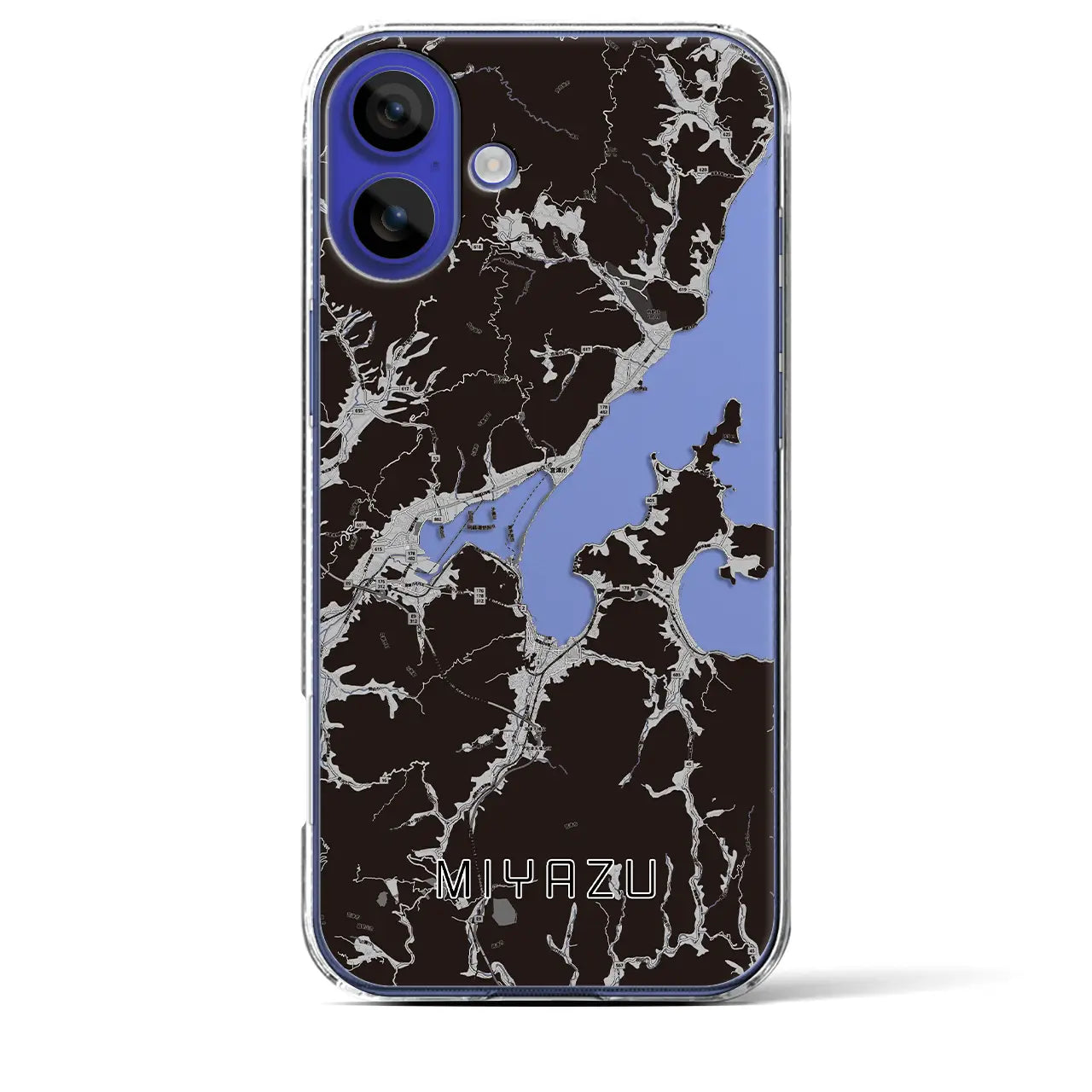 【宮津（京都府）】地図柄iPhoneケース（クリアタイプ）