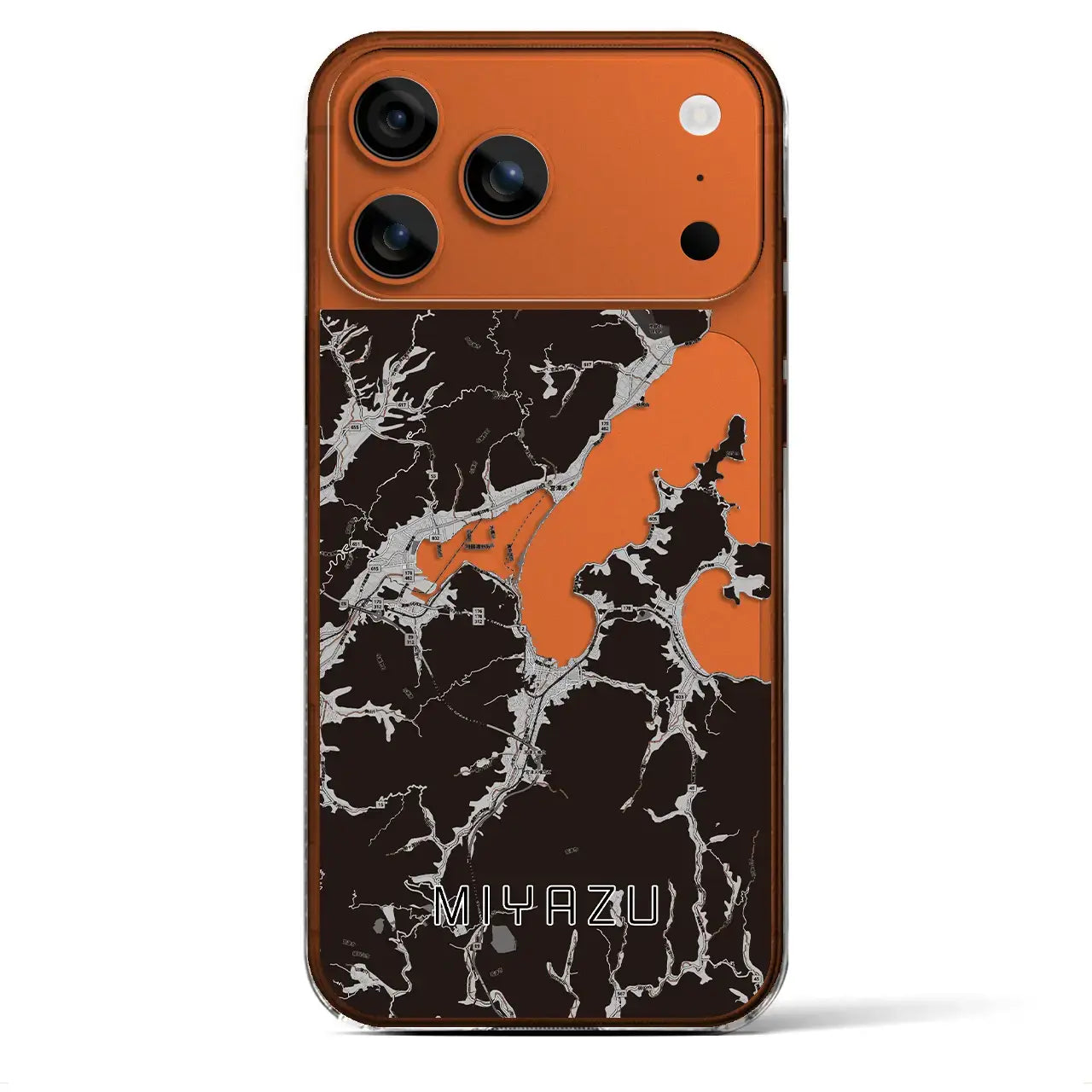 【宮津（京都府）】地図柄iPhoneケース（クリアタイプ）