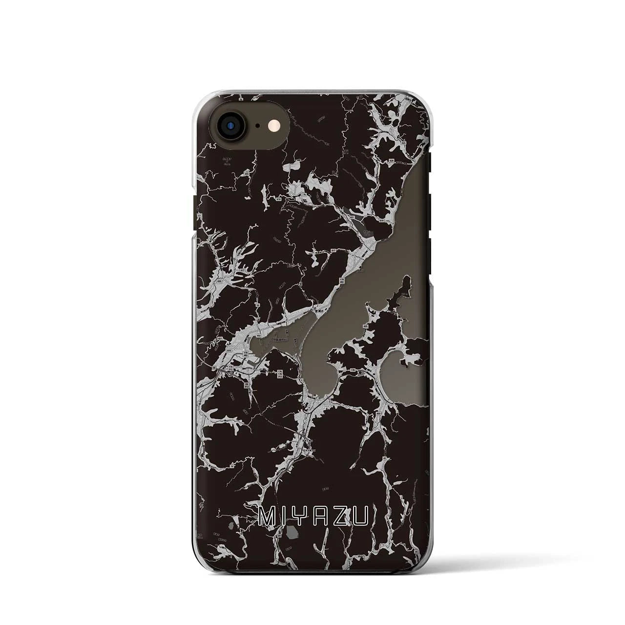 【宮津（京都府）】地図柄iPhoneケース（クリアタイプ）