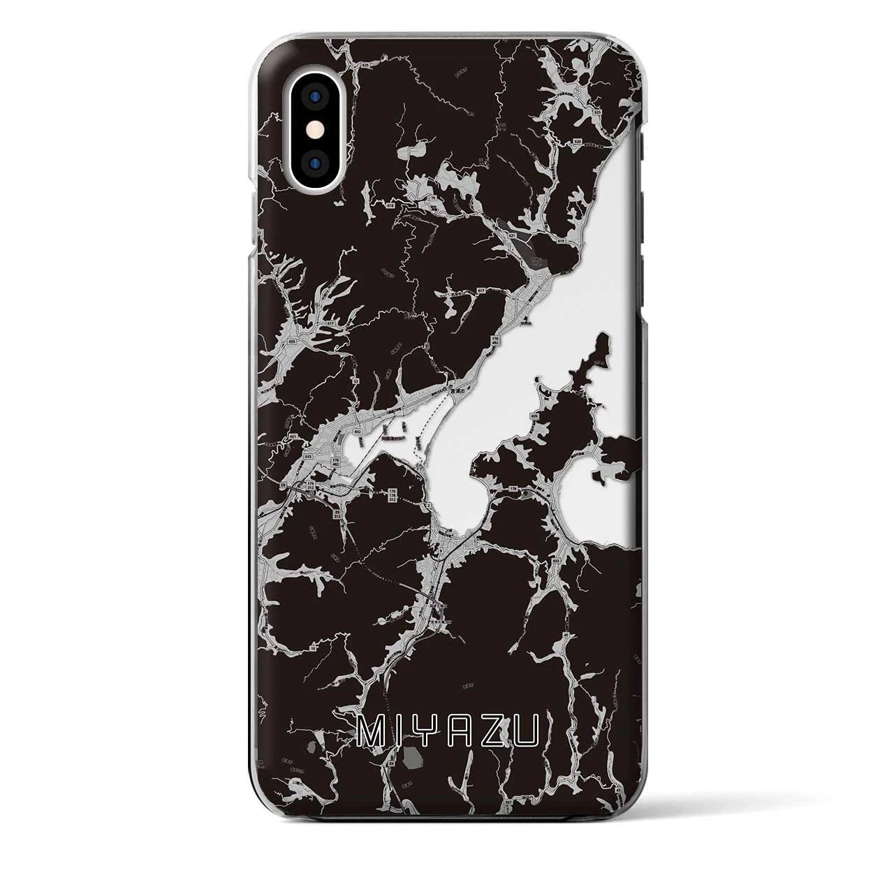【宮津（京都府）】地図柄iPhoneケース（クリアタイプ）