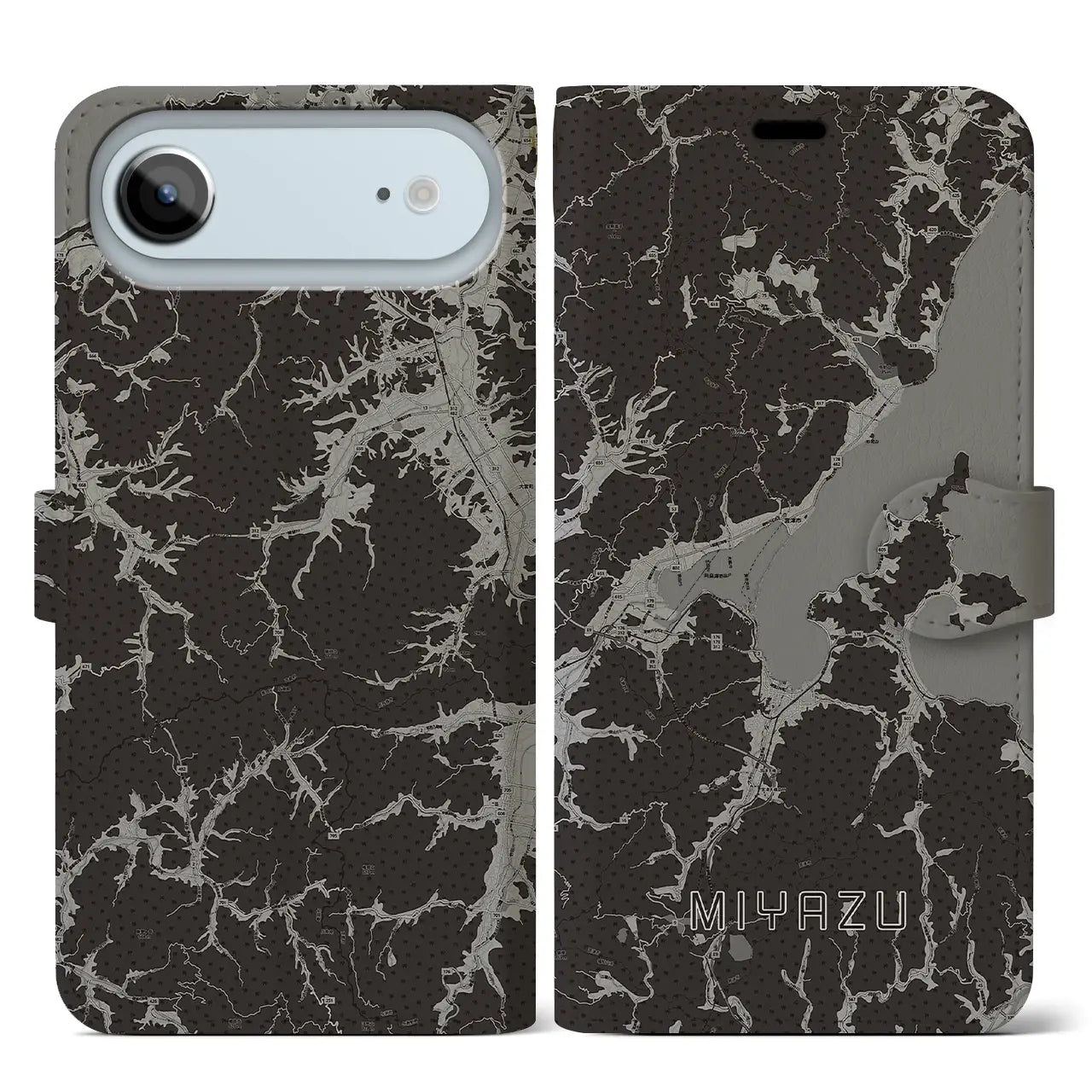 【宮津（京都府）】地図柄iPhoneケース（手帳タイプ）