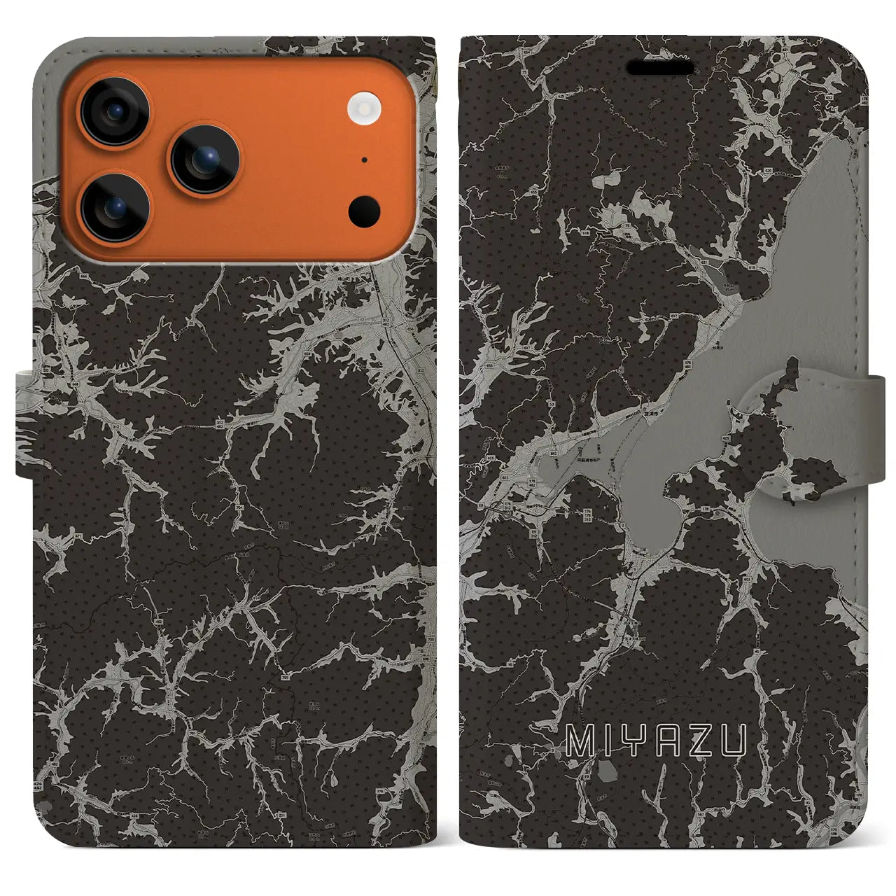 【宮津（京都府）】地図柄iPhoneケース（手帳タイプ）