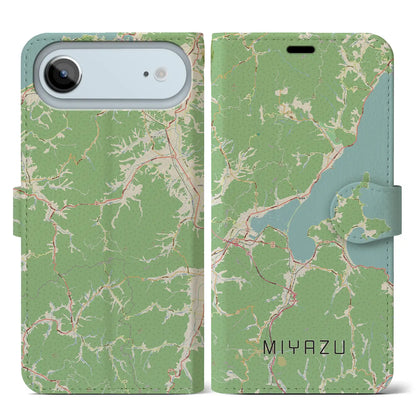 【宮津（京都府）】地図柄iPhoneケース（手帳タイプ）