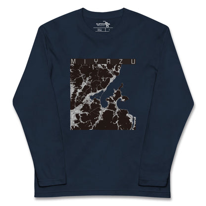 【宮津（京都府）】地図柄ロングスリーブTシャツ