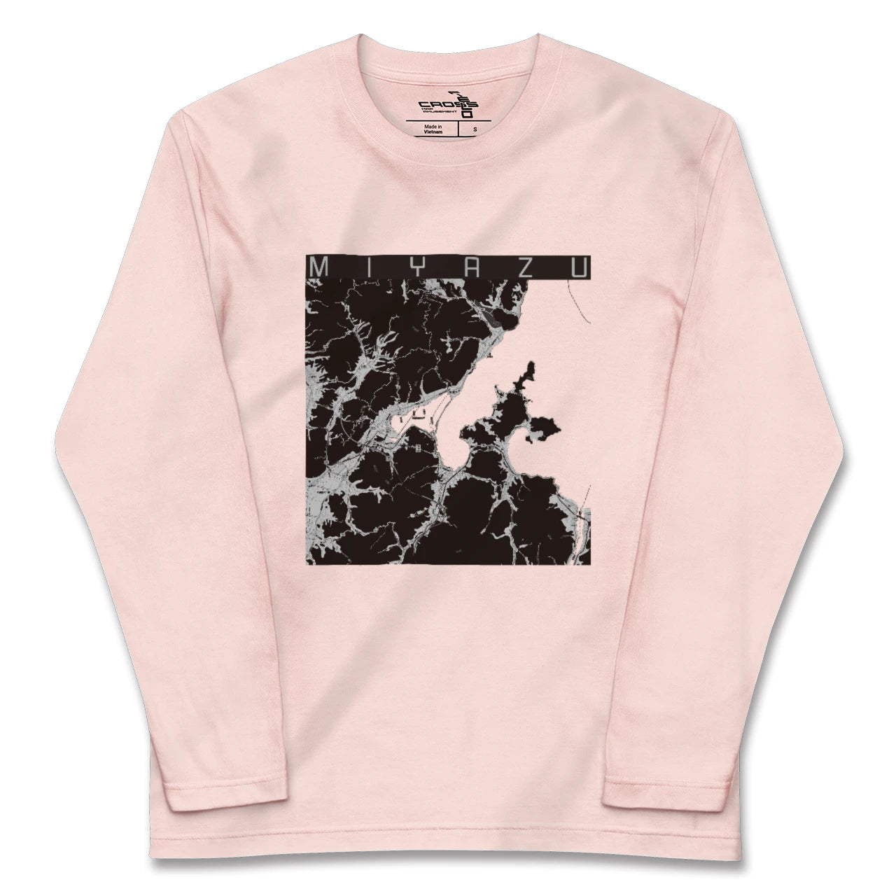 【宮津（京都府）】地図柄ロングスリーブTシャツ