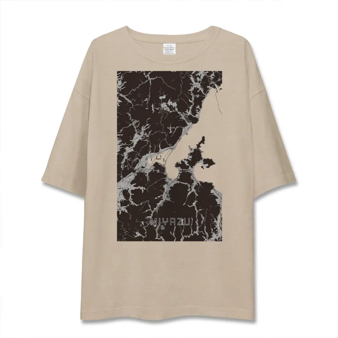 【宮津（京都府）】地図柄ビッグシルエットTシャツ