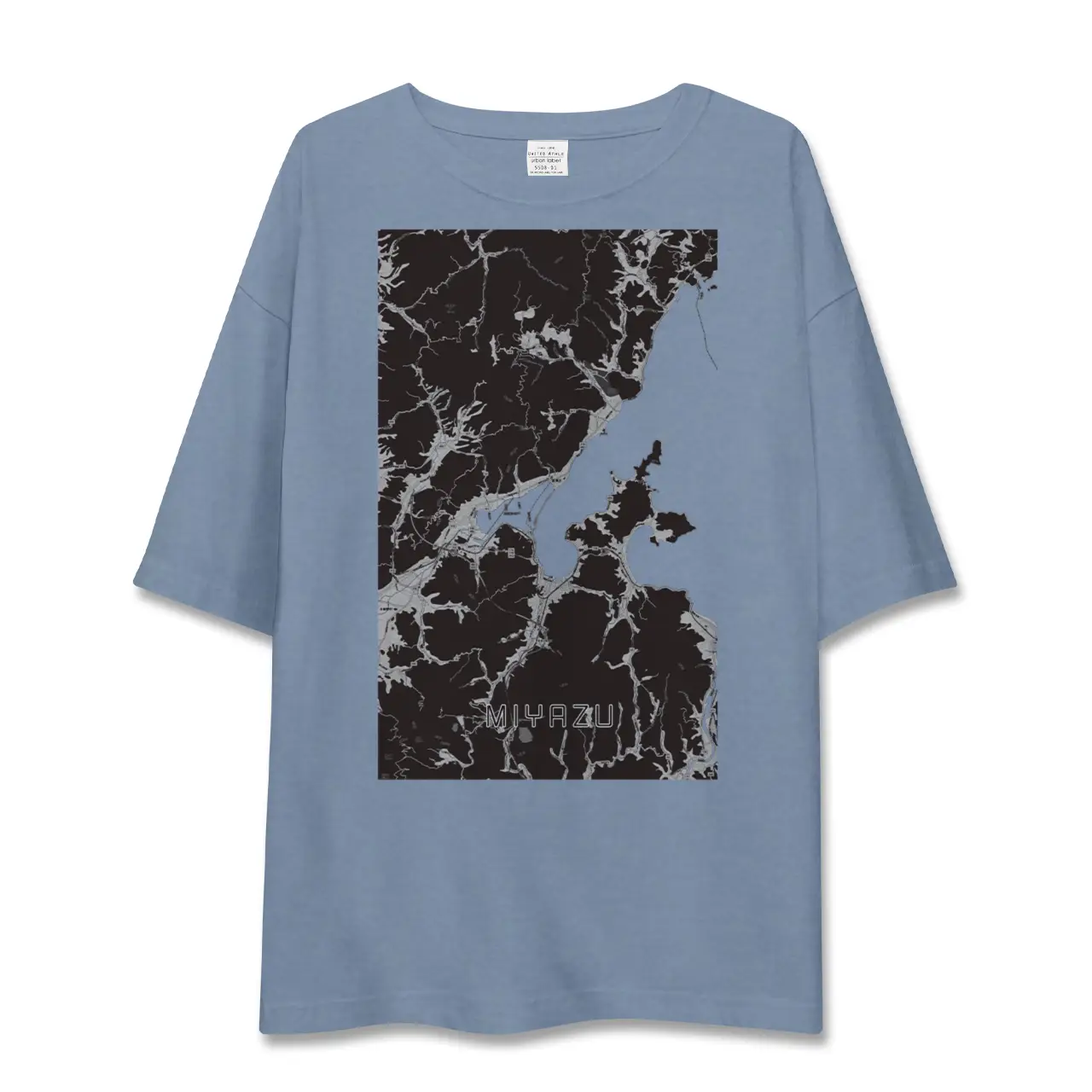 【宮津（京都府）】地図柄ビッグシルエットTシャツ