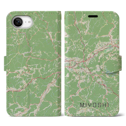 【三次（広島県）】地図柄iPhoneケース（手帳タイプ）