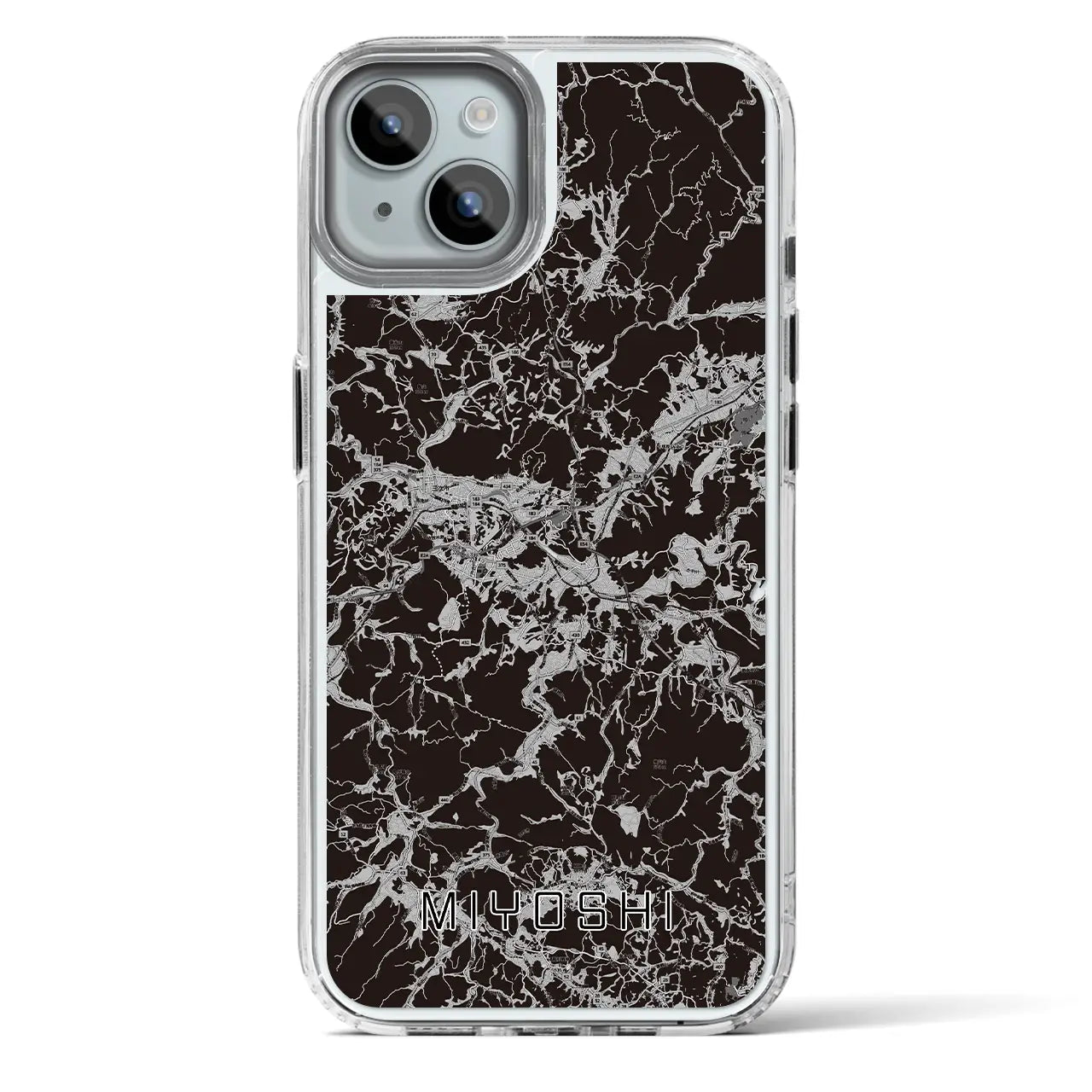 【三次（広島県）】地図柄iPhoneケース（MagSafeタイプ）