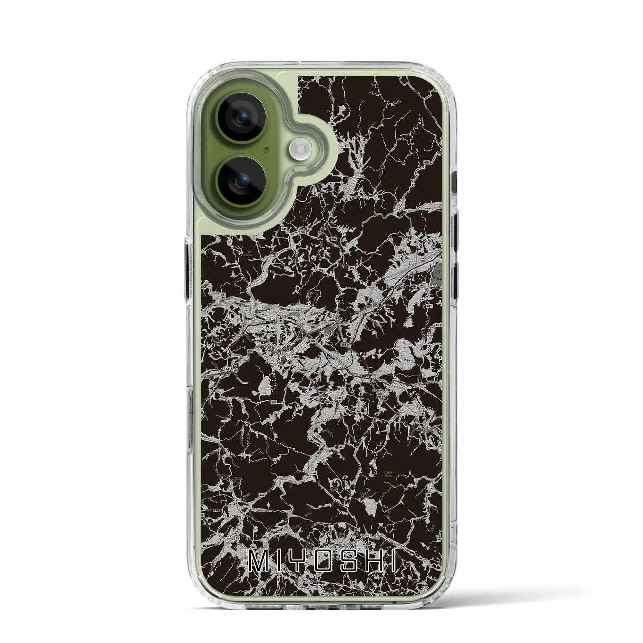 【三次（広島県）】地図柄iPhoneケース（MagSafeタイプ）