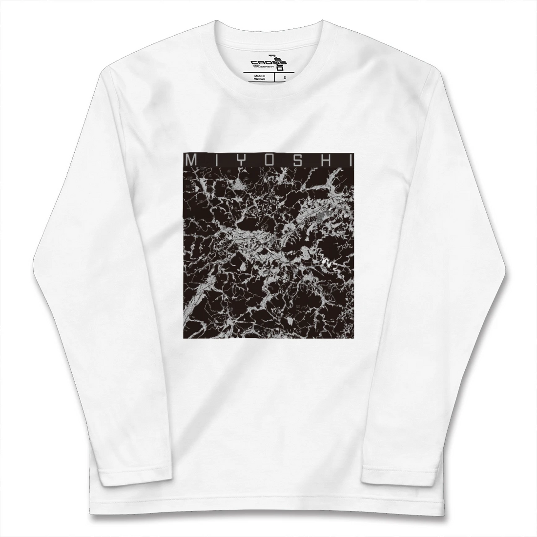 【三次（広島県）】地図柄ロングスリーブTシャツ