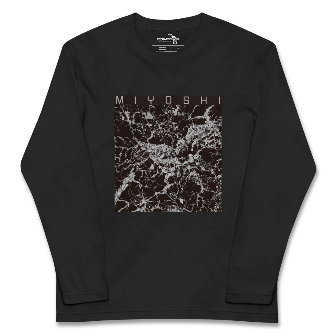 【三次(広島県)】地図柄ロングスリーブTシャツ