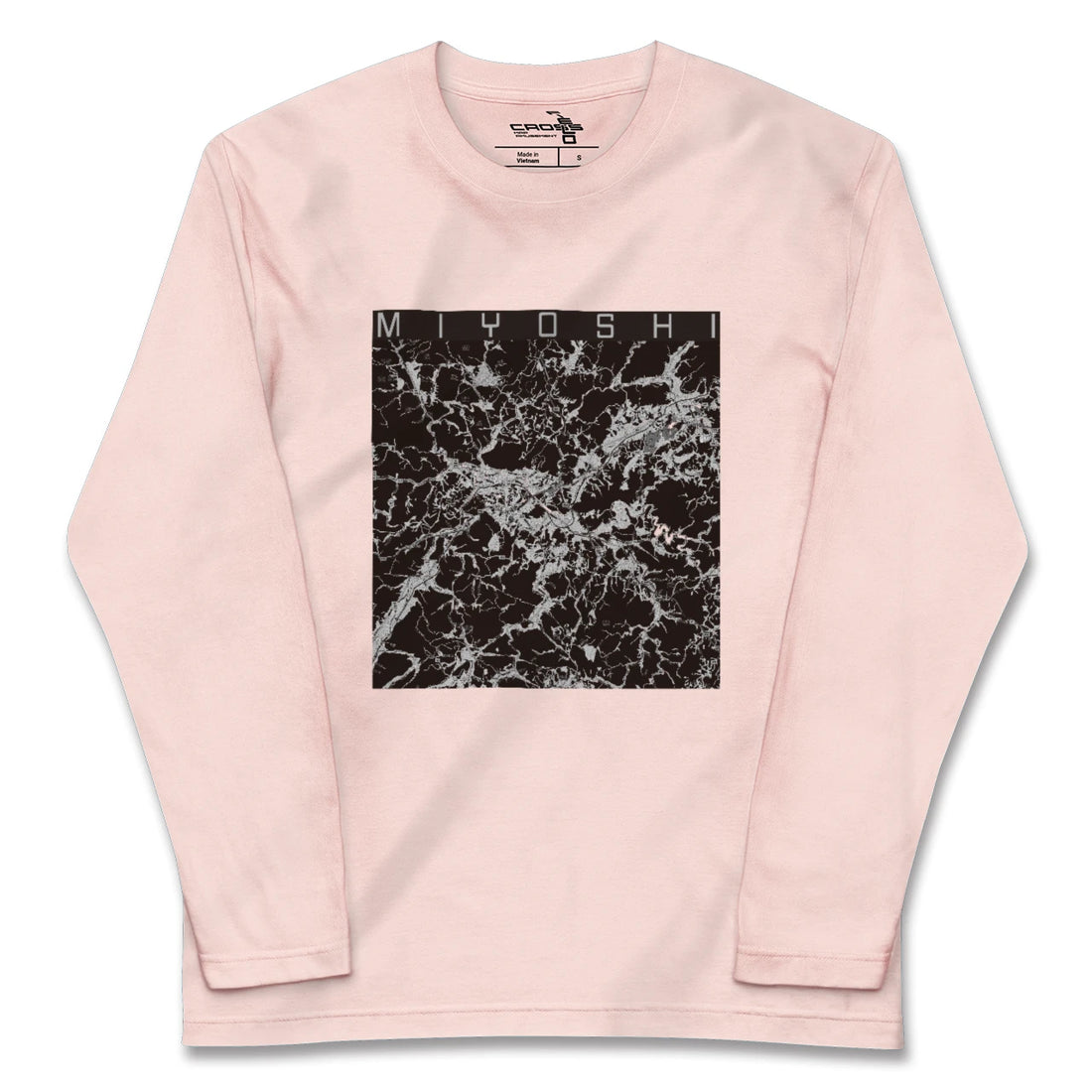 【三次(広島県)】地図柄ロングスリーブTシャツ