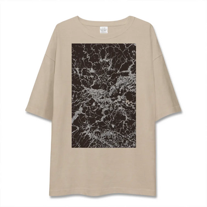 【三次（広島県）】地図柄ビッグシルエットTシャツ