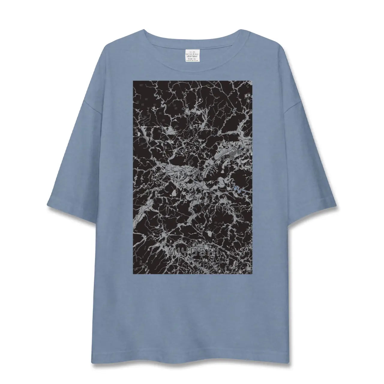 【三次（広島県）】地図柄ビッグシルエットTシャツ