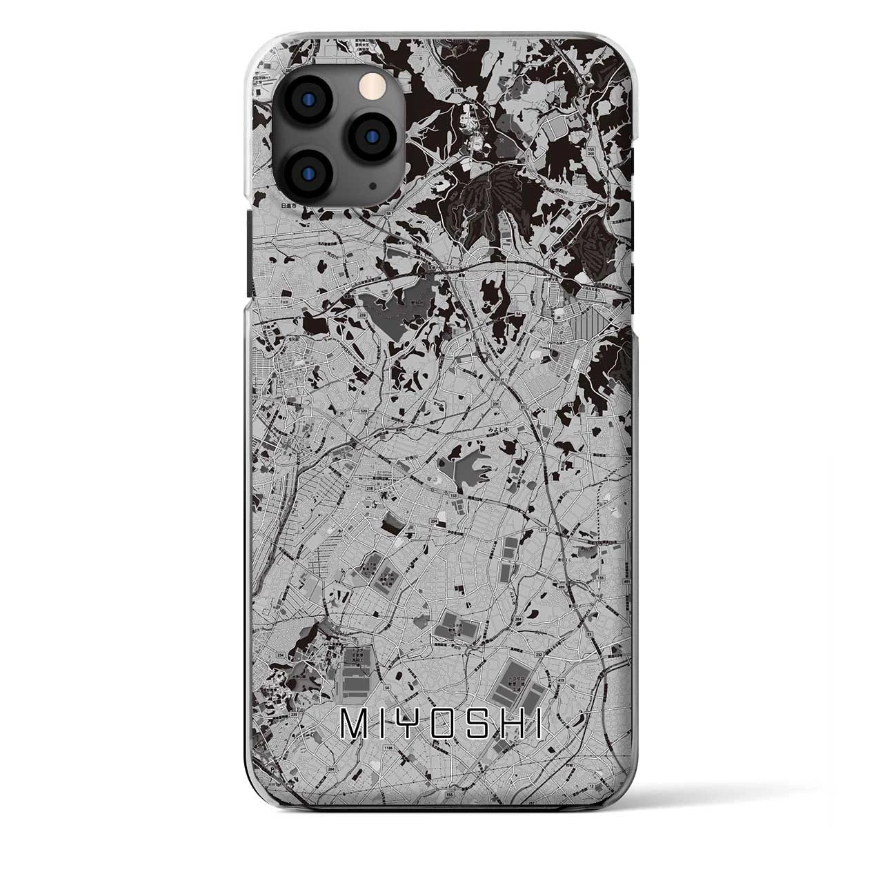 【みよし（愛知県）】地図柄iPhoneケース（クリアタイプ）