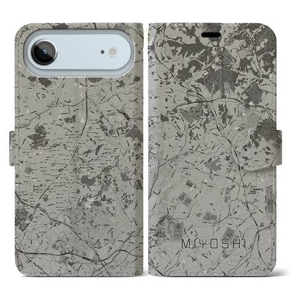 【みよし（愛知県）】地図柄iPhoneケース（手帳タイプ）