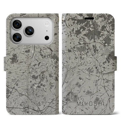 【みよし（愛知県）】地図柄iPhoneケース（手帳タイプ）