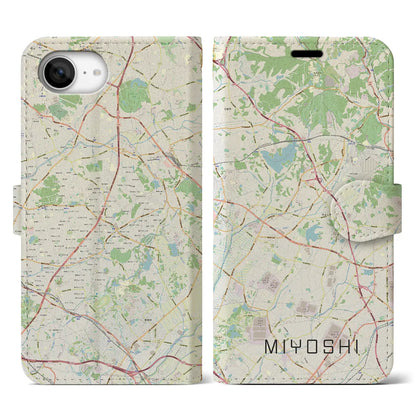 【みよし（愛知県）】地図柄iPhoneケース（手帳タイプ）