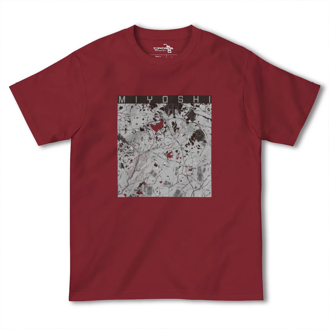 【みよし(愛知県)】地図柄ヘビーウェイトTシャツ