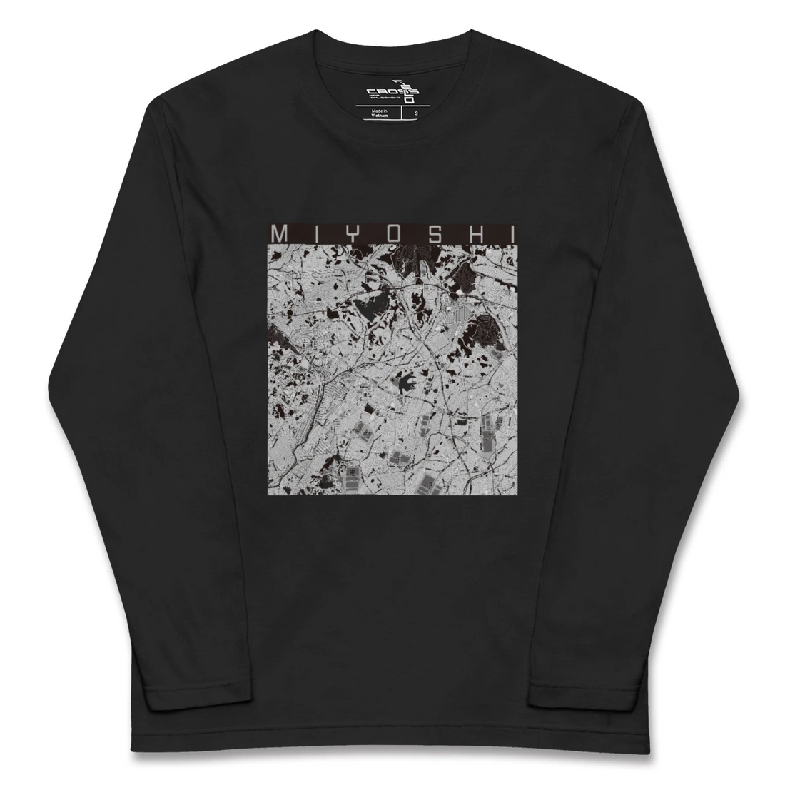 【みよし(愛知県)】地図柄ロングスリーブTシャツ