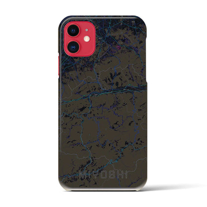 【三好（徳島県）】地図柄iPhoneケース（バックカバータイプ）