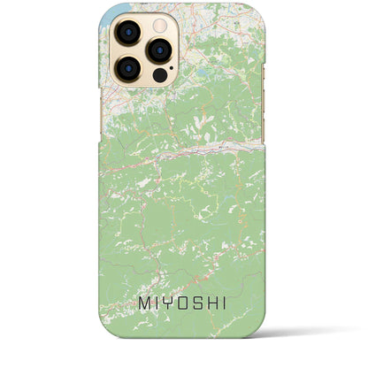 【三好（徳島県）】地図柄iPhoneケース（バックカバータイプ）