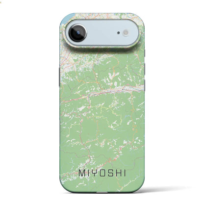 【三好（徳島県）】地図柄iPhoneケース（バックカバータイプ）