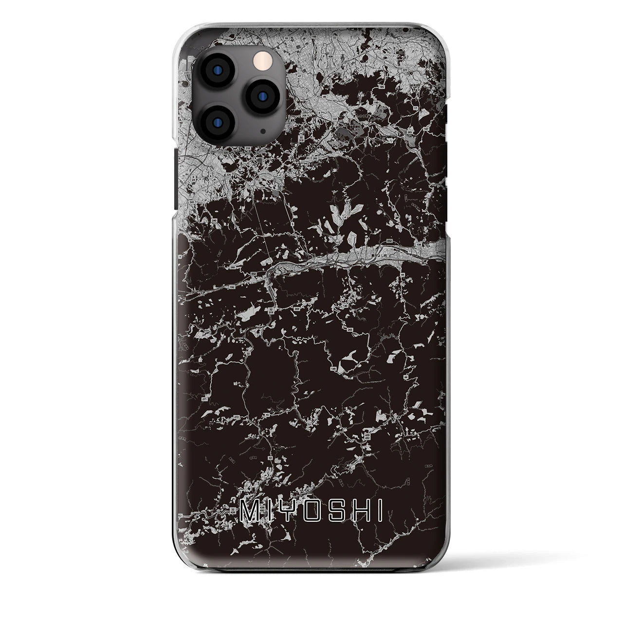 【三好（徳島県）】地図柄iPhoneケース（クリアタイプ）