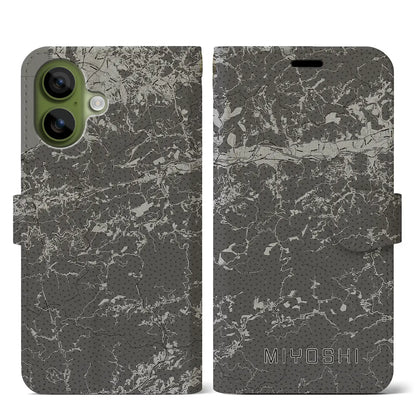 【三好（徳島県）】地図柄iPhoneケース（手帳タイプ）